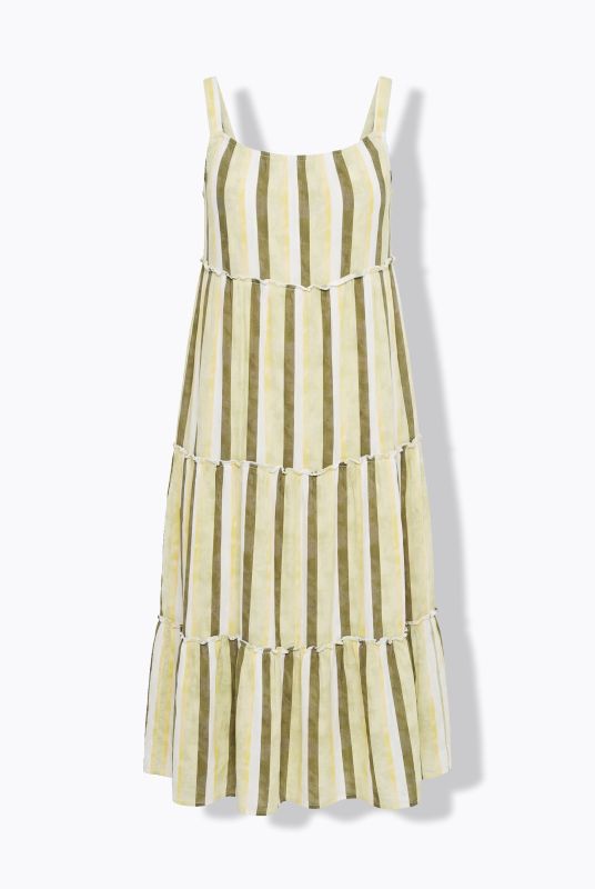 Pastel Stripe Sleeveless Dress