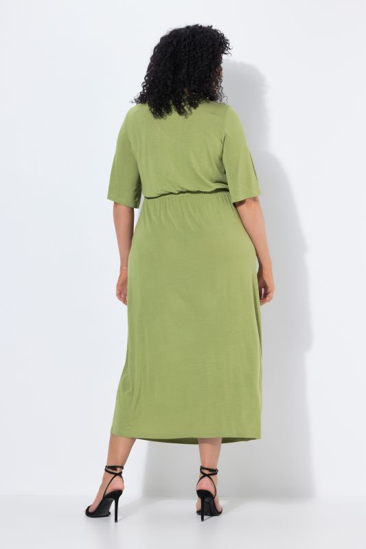 Drawstring Waist Short Sleeve Dress