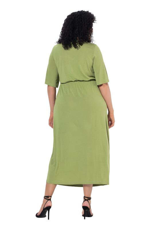 Drawstring Waist Short Sleeve Dress