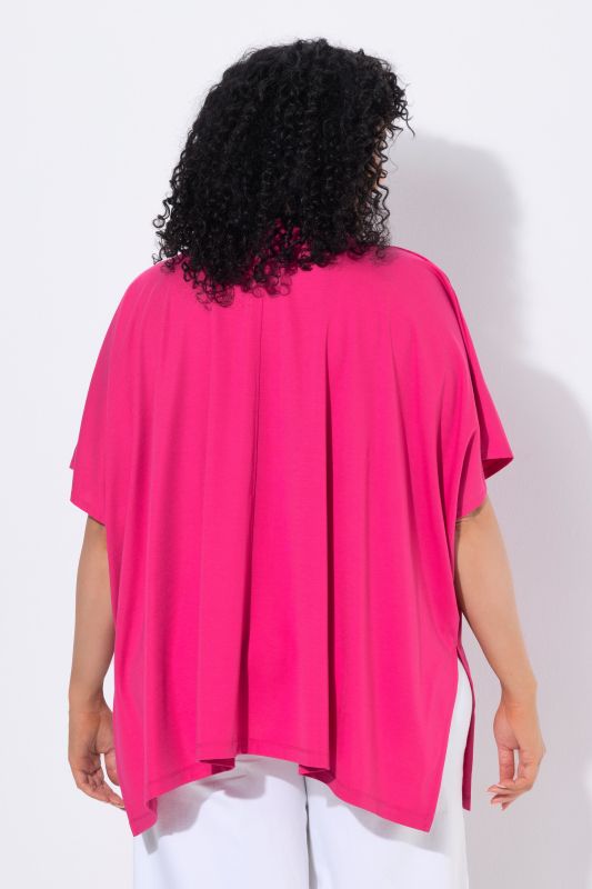 Pointed Hem Oversized Tee