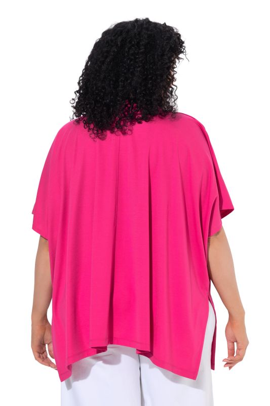 Pointed Hem Oversized Tee