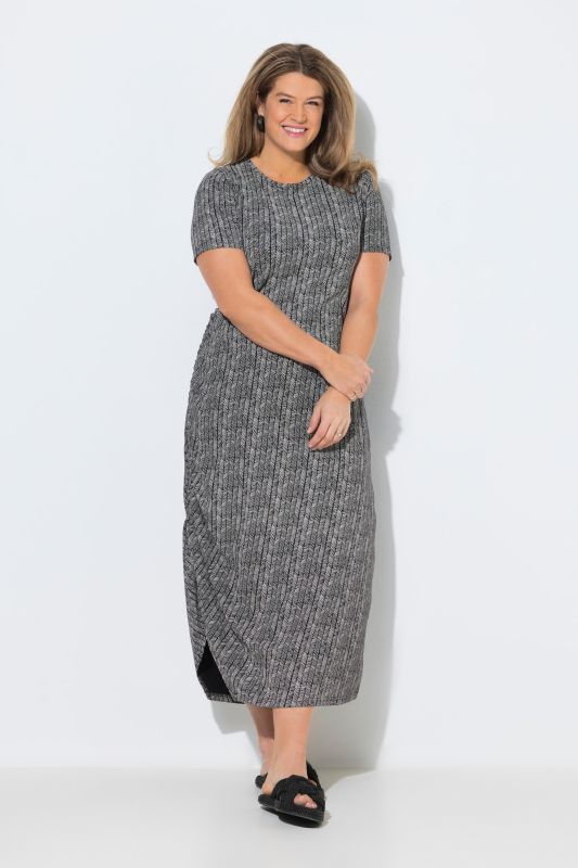 Eco Cotton Herringbone Asymmetric Dress
