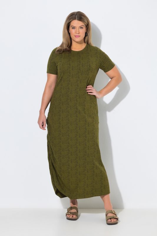 Eco Cotton Herringbone Asymmetric Dress
