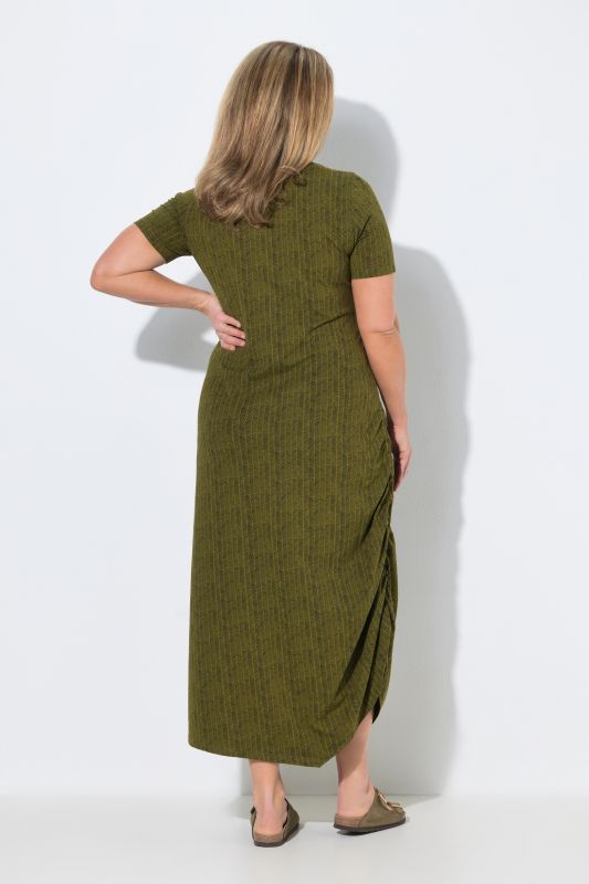 Eco Cotton Herringbone Asymmetric Dress