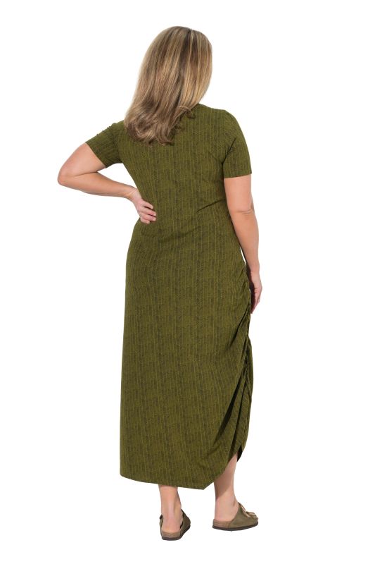 Eco Cotton Herringbone Asymmetric Dress