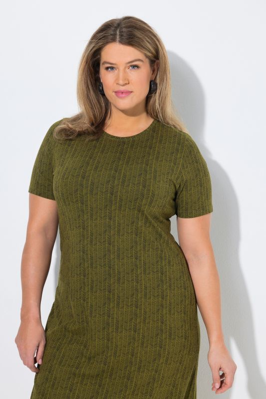 Eco Cotton Herringbone Asymmetric Dress