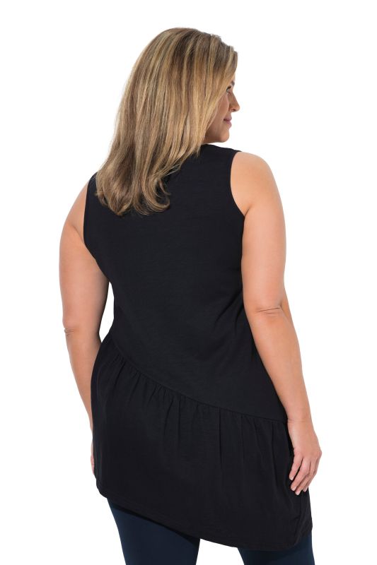 Eco Cotton Asymmetric Flounce Tank