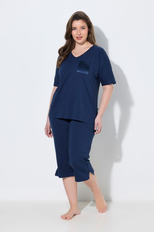 Satin Pocket Shortie Pajama Set