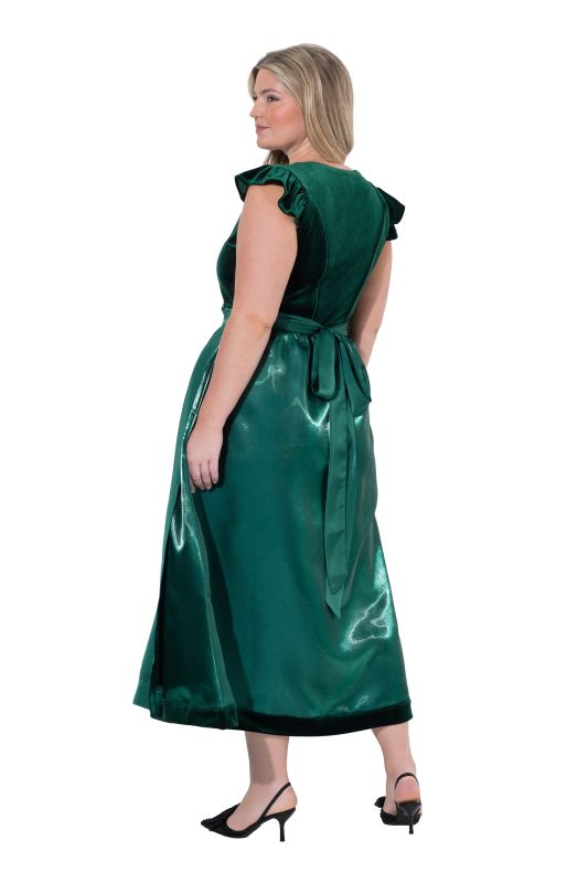 Detachable Flutter Sleeve Velvet Dirndl