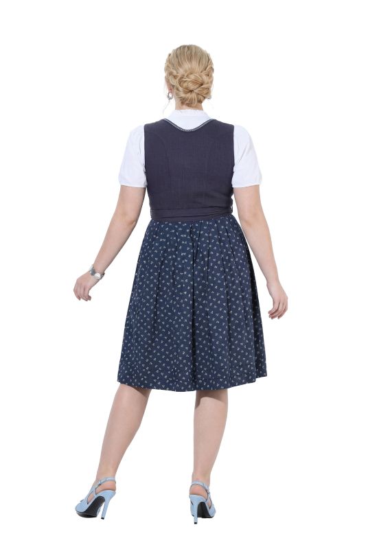 Linen Blend Floral Dirndl