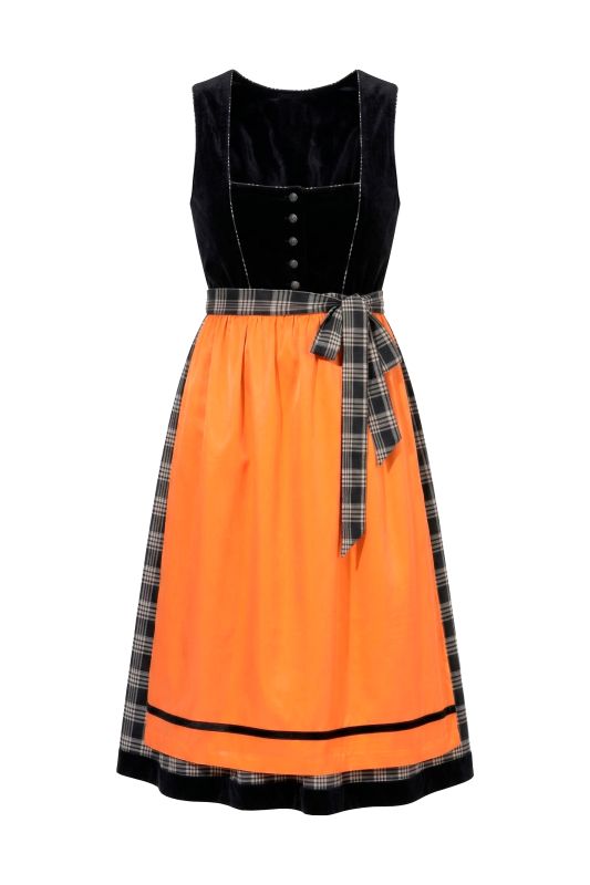Color Pop Plaid Velvet Dirndl