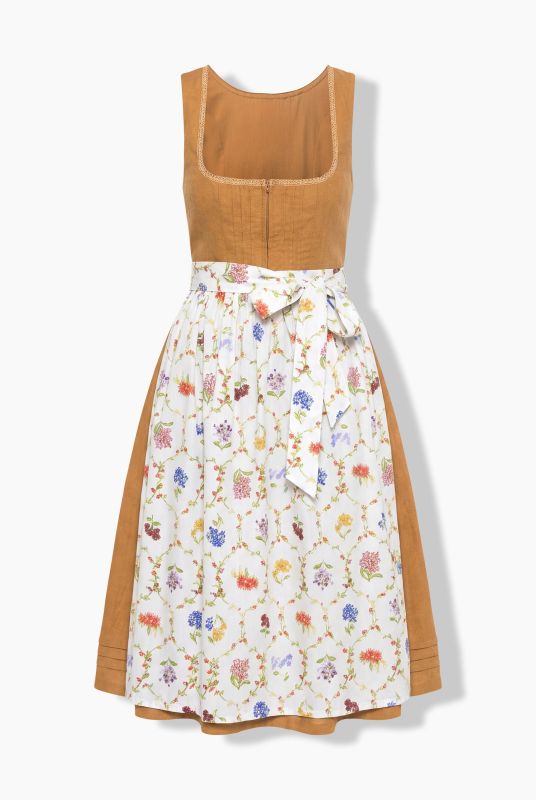 Botanical Print Linen Blend Dirndl