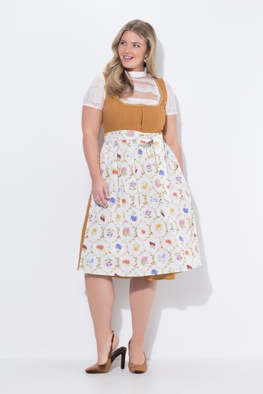 Botanical Print Linen Blend Dirndl