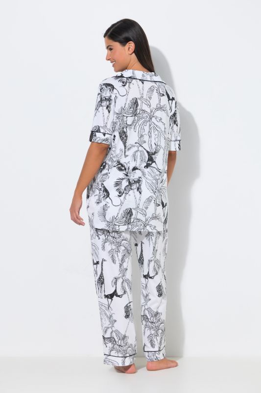 Safari Print Modal Blend Pajama Set