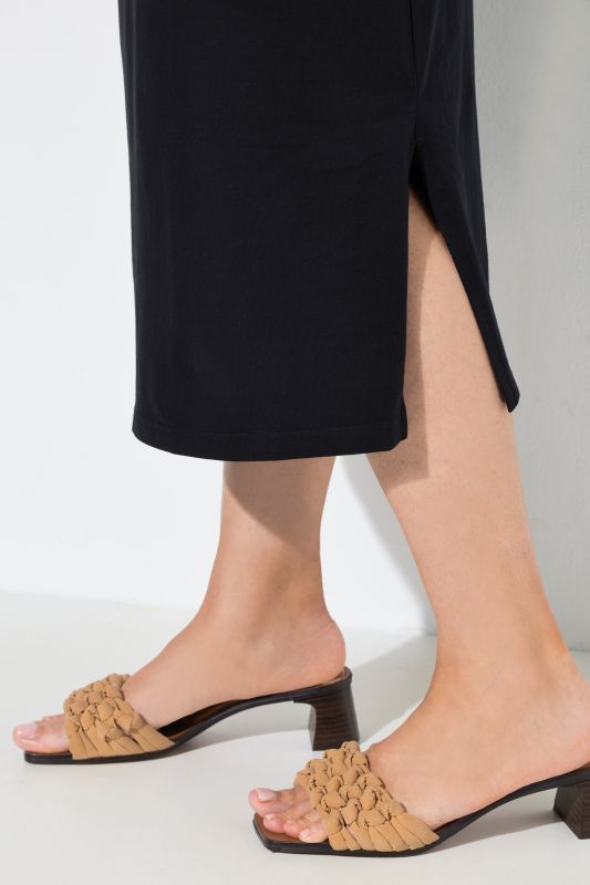 Decorative Button Short Sleeve Dress