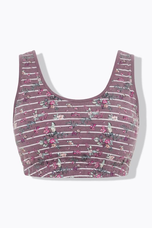 Floral Stripe Bralette