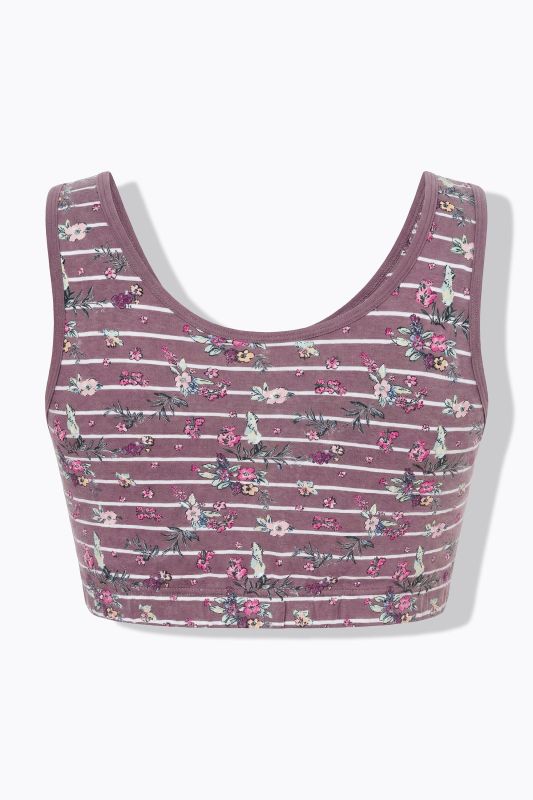 Floral Stripe Bralette