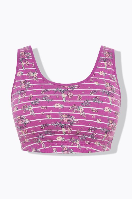 Floral Stripe Bralette