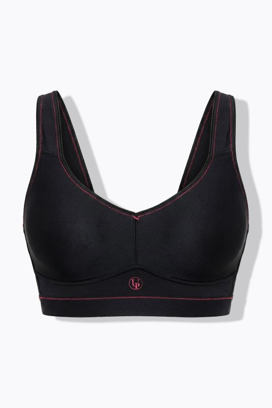 Pink Seam Underwire-Free Sports Bra