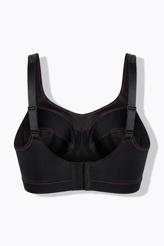 Pink Seam Underwire-Free Sports Bra
