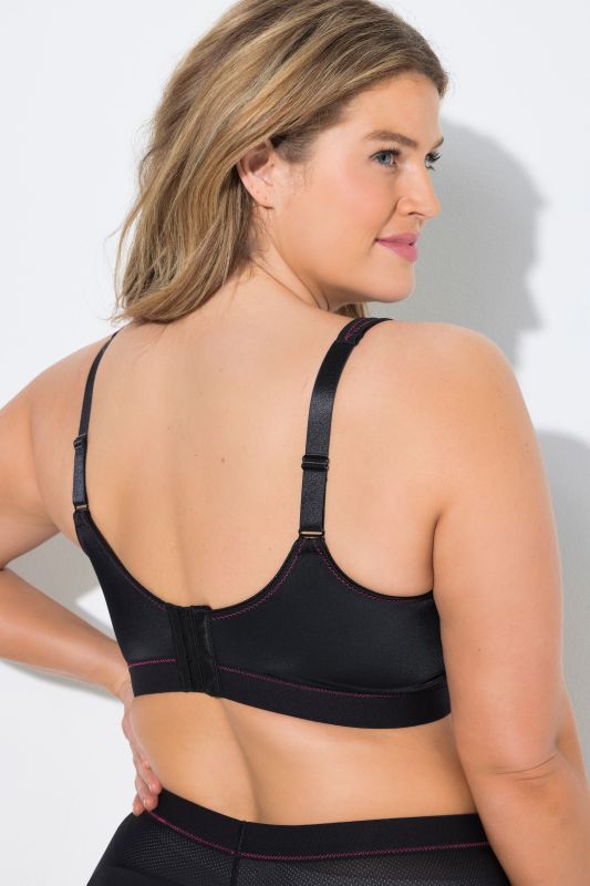 Pink Seam Underwire-Free Sports Bra