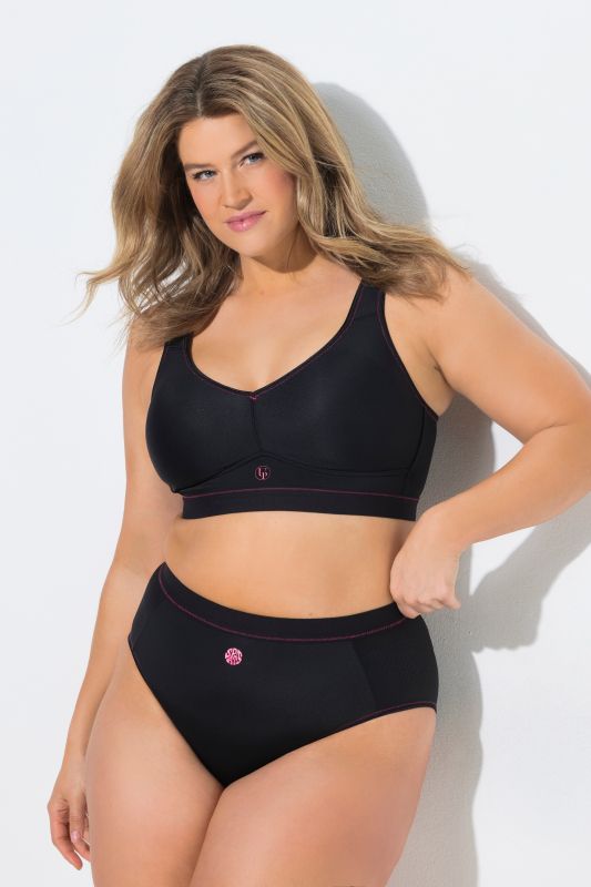 Pink Seam Mesh Panel Performance Panty