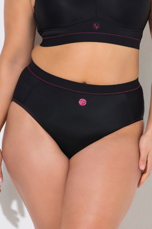 Pink Seam Mesh Panel Performance Panty