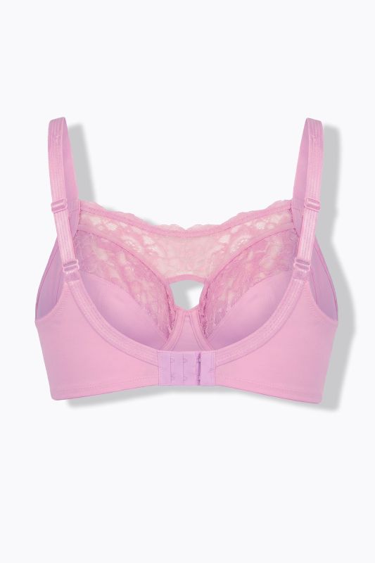 TruYou Peekaboo Underwire Glitter Lace Bra