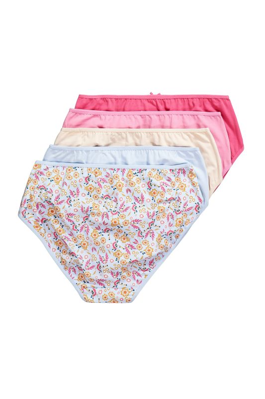5 Pack of Midi Briefs - Country Floral