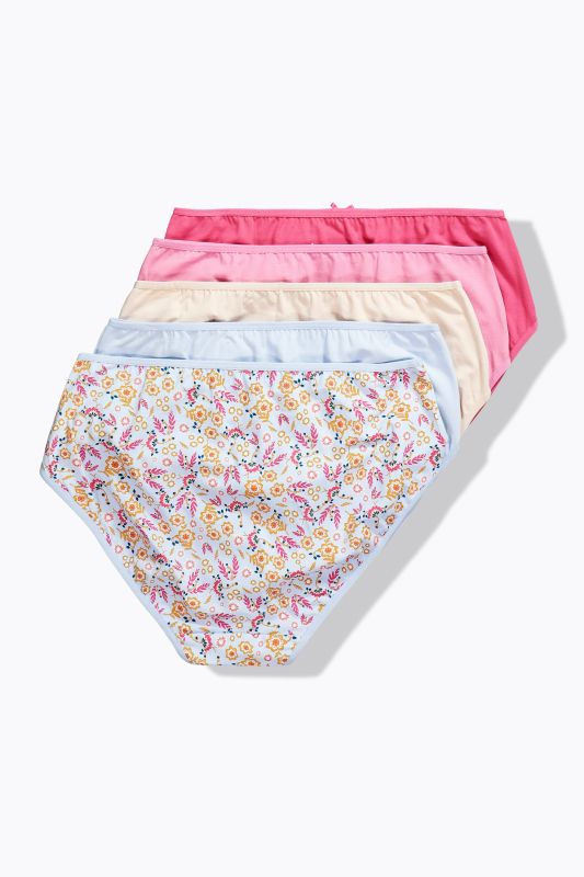 5 Pack of Midi Briefs - Country Floral
