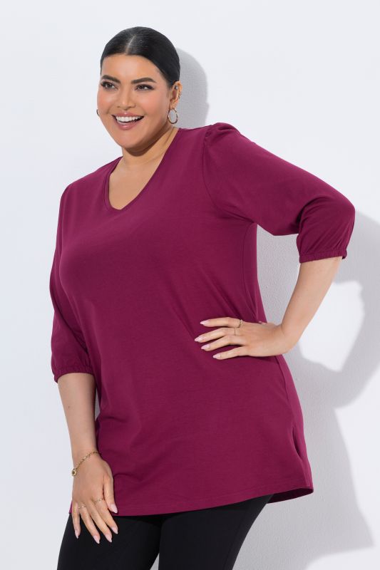 Balloon Sleeve Knit Tunic