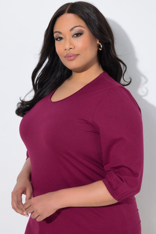 Balloon Sleeve Knit Tunic