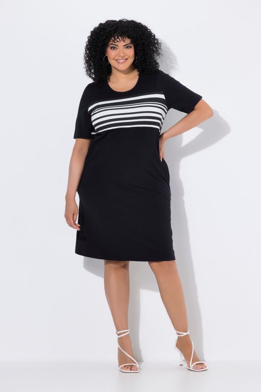 Striped Short Sleeve T-Shirt Dress