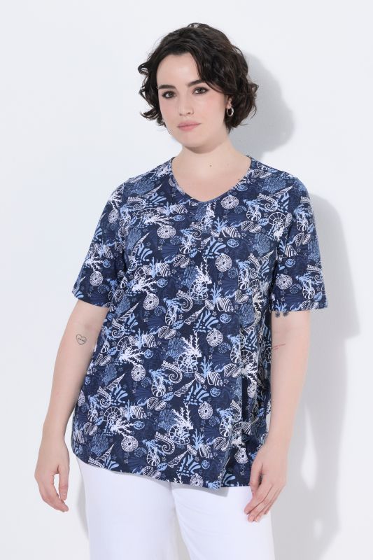 Maritime Print Short Sleeve Tee