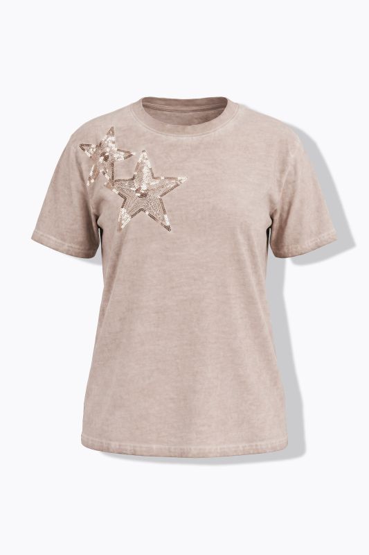 Sequined Starfish Short Sleeve Tee