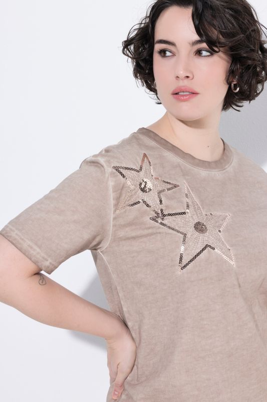 Sequined Starfish Short Sleeve Tee