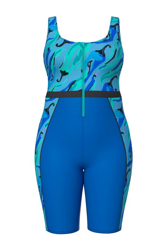Cool Chili Zip-Front Unitard Swimsuit