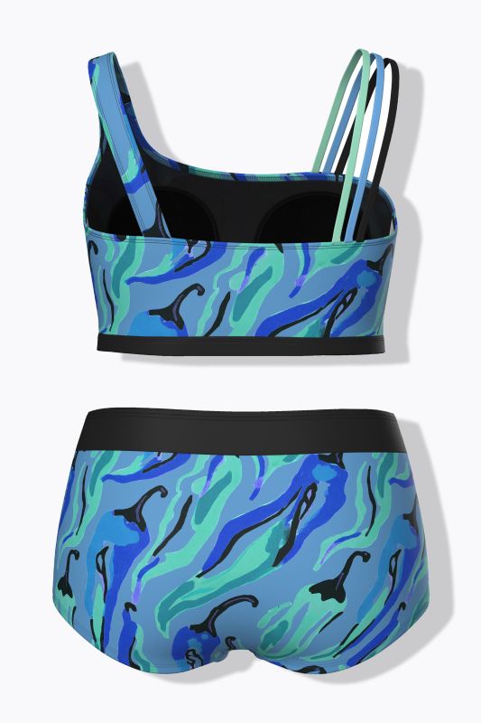 Cool Chili Split Strap Two Piece Bikini Set