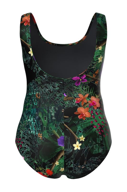 Chameleon Print One Piece Swimsuit