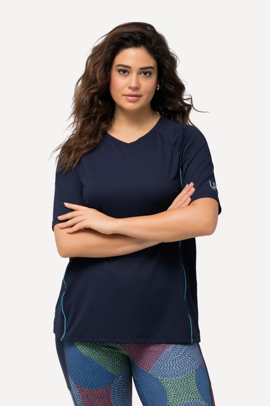 Piping Accent Functional UVP 50+ Stretch Knit Top