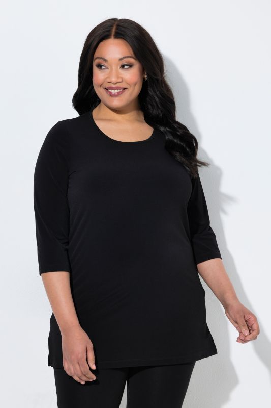 Matte Jersey Round Neck Tunic