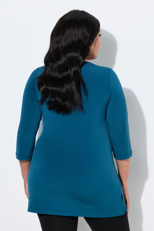 Matte Jersey Round Neck Tunic