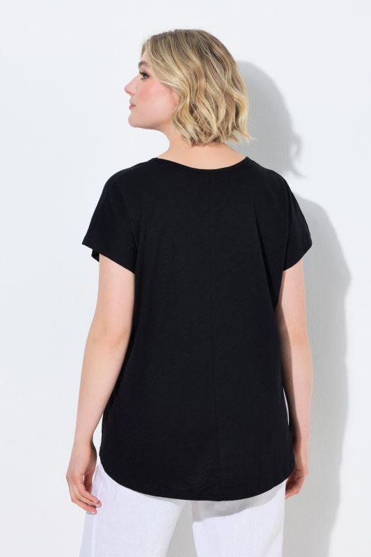 Metallic Animal Cap Sleeve Graphic Tee