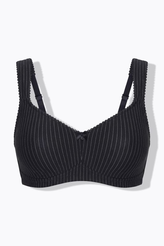 Pinstripe Underwire-Free Bra