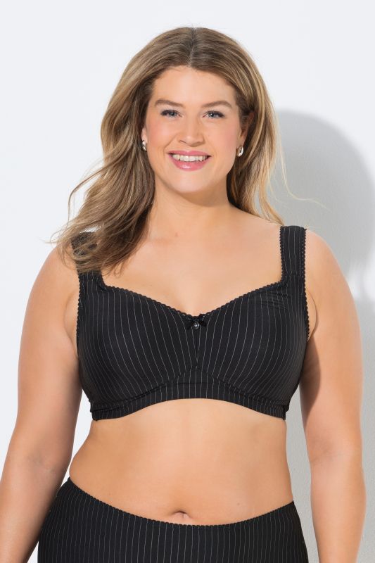 Pinstripe Underwire-Free Bra