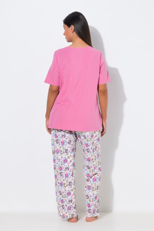 Elephant Print Two Piece Pajama Set