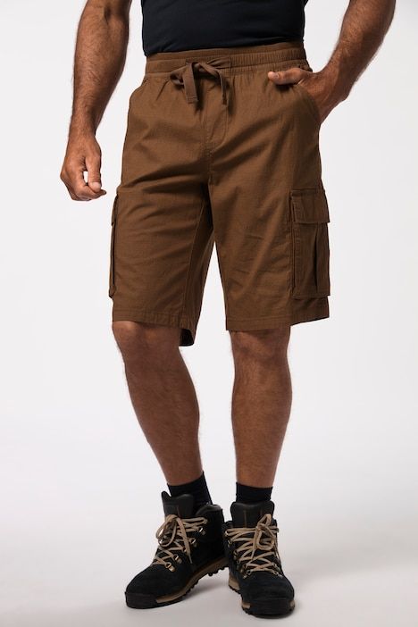 Trekking, cargo bermuda, ribstop, slip waistband
