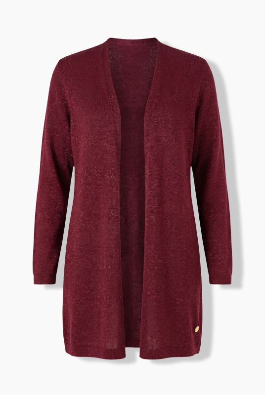 Sparkling Open Shape Cardigan