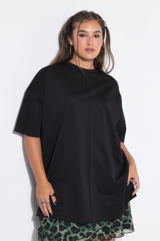 Decorative Seam Scuba Jersey Tee