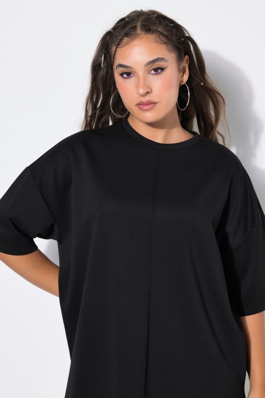 Decorative Seam Scuba Jersey Tee